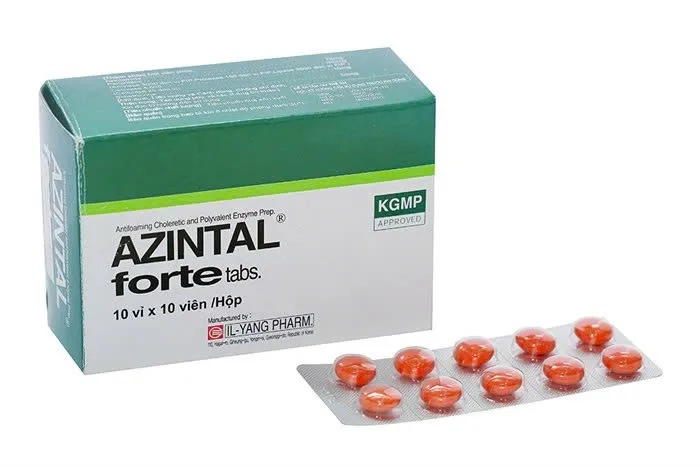 Azintal forte IL Yang (H/100v) - Viên nén giảm chướng bụng, đầy hơi, khó tiêu hiệu quả từ Hàn Quốc